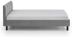 Сиво единично легло 120x200 cm тапицирано без ламелно дъно Joker – Meise Möbel
