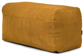 Пуф от рипсено кадифе в цвят горчица Plus 100 Lounge – SLOWDOWN