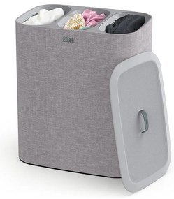 Кош за пране от сив плат 90 l Tota Trio - Joseph Joseph