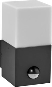 Ledvance - Външно стенен осветител FIGO SQUARE 1xE27/20W/230V с сензор