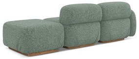 Светлозелен модулна лежанка (ляв ъгъл) Ailani – Makamii
