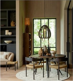 Библиотека от масивно манго в естествен цвят 95x190 cm Sondrio – Light &amp; Living