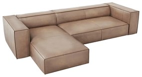Ъглов диван от светлокафява кожа (ляв ъгъл) Madame - Windsor &amp; Co Sofas