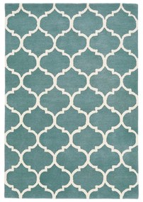 Син ръчно изработен вълнен килим 120x170 cm Albany – Asiatic Carpets