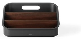 Черен органайзер за козметика за баня от рециклирана пластмаса Bellwood – Umbra