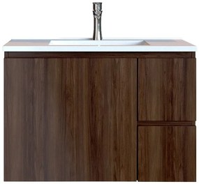 Обзавеждане за баня Sanitec Alba C-Тъмно кафяво-Дължина 100 см.