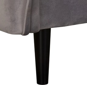 Сив кадифен диван 138 cm Juli – Ropez