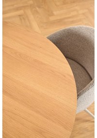 Кръгла трапезна маса с дъбов плот ø 120 cm Soli – Actona