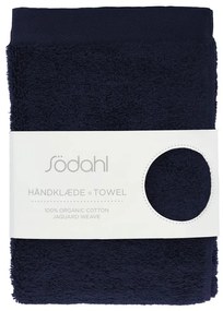 Тъмносиня памучна кърпа от тери 50x100 cm Comfort – Södahl