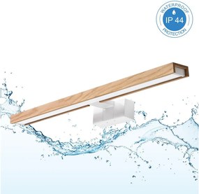 Brilagi - LED осветление за огледало 3 в 1 WOODY MIRROR LED/12W/230V IP44 бяло/дъб