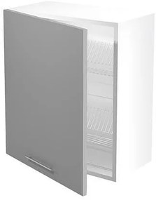 Горен шкаф  с отцедник Vento GC60/72 60см Светло сив гланц