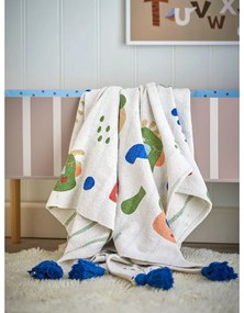 Кремаво бебешко одеяло от рециклиран памук 130x160 cm Sylvie – Bloomingville Mini