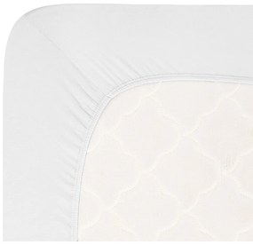 Бял еластичен чаршаф от джърси 180x200 cm Boxspring – Andrea Simone