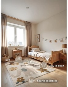 Кремав детски килим 160x235 cm Animal Safari – Hanse Home