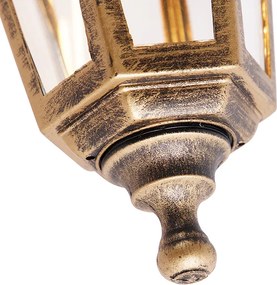 Антична външна стенна лампа златиста IP44 - New Haven