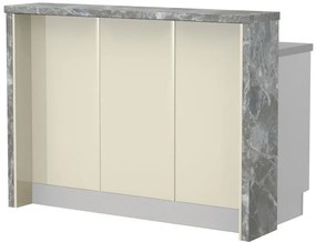 Островна кухненска пейка Modena-Length: 135 cm.-Beige-Siena Marble