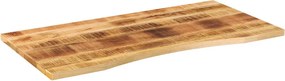 370188 vidaXL Плот за бюро с извивка 120x60x2,5 см грубо мангово дърво масив