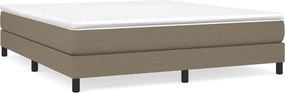 3120536 vidaXL Рамка за легло с пружини, таупе, 180x200 см плат