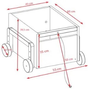 Количка за съхранение Victor