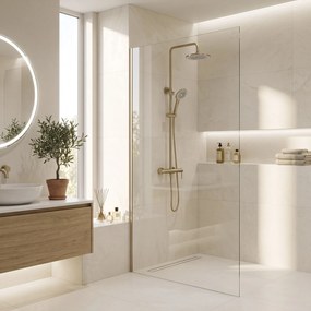 Комплект за душ Rea Foss Clif Brush Gold