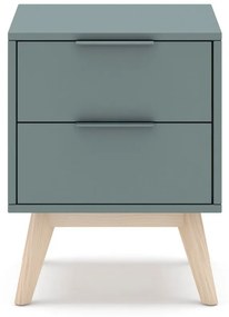 Нощно шкафче сиво-зелено Pisco – Marckeric