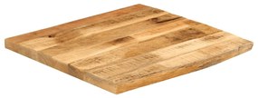 370410 vidaXL Плот на маса 80x80x3,8 cm Жив ръб Масивна дървесина Грубо манго