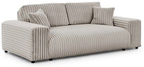 Светлосив диван от рипсено кадифе 213 cm Justin – Ropez