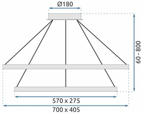 Кристален полилей LED APP771-3CP