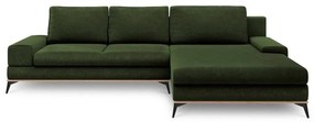 Бутилково зелен разтегателен диван ъгъл , десен ъгъл Planet - Windsor &amp; Co Sofas