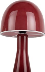 Червена настолна лампа със стъклен абажур (височина 45 cm) Bombin – Leitmotiv