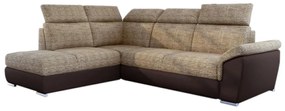Ъглов разтегателен диван LOLA, 260x102x210, berlin 03/soft 66, ляв ъгъл