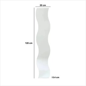 Огледало за баня 5five Dolly, Вълнообразно, 20x120 cm