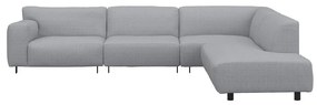 Сив ъглов диван (десен ъгъл) Vesta - Furninova
