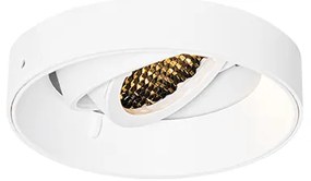 Комплект от 6 модерни вградени спота бели GU10 кръгли без рамки - Oneon Honey
