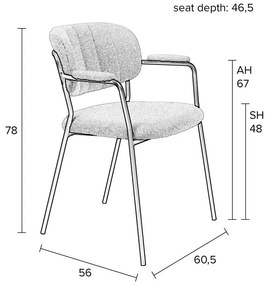 Бели трапезни столове в комплект от 2 Jolien - White Label