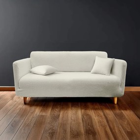 Кремаво триместно ластично покривало за диван Laina – douceur d'intérieur