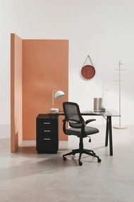 Черен тапициран офис стол Gilmore – Yes Everyday