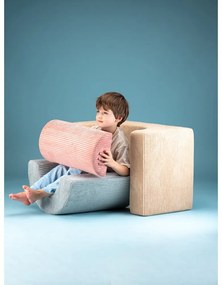 Светлокафяво велурено игрище от пяна 75x49x37 cm Rainbow Montessori – Wigiwama