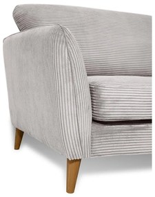 Светлосив диван от рипсено кадифе 170 cm Paris – Scandic