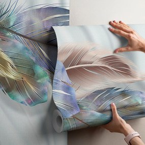 Фототапет шарени пера 2