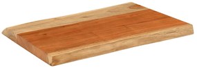 370631 vidaXL Плот за маса, 50x40x3,8 см, правоъгълен, акация масив, жив ръб