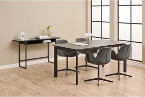 Черна конзолна маса от декор от ясен 40x140 cm Darlington – Actona