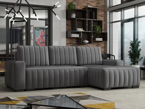 Ъглов диван Hugo-Gray-Right