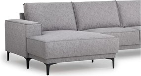 Светлосив ъглов диван (ляв ъгъл) Copenhagen - Scandic