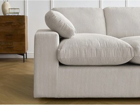 Бежов ъглов диван от рипсено кадифе Belair – Bobochic Paris