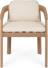 Градински стол от масивно дърво в естествен цвят Pablo – Bizzotto