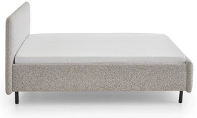 Бежово двойно легло 180x200 cm тапицирано с място за съхранение с включена подматрачна рамка Primo – Meise Möbel