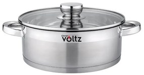 Тенджера Oliver Voltz OV51210Q26, 5.1 л, 26 x 10 см, Плитка, Индукция, Дебело дъно, Инокс