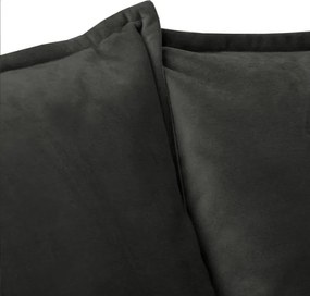 Тъмносив кадифен диван 138 cm Juli – Ropez