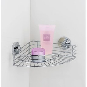 Самозалепващ се комплект аксесоари за баня лъскаво сребро Bari – Wenko